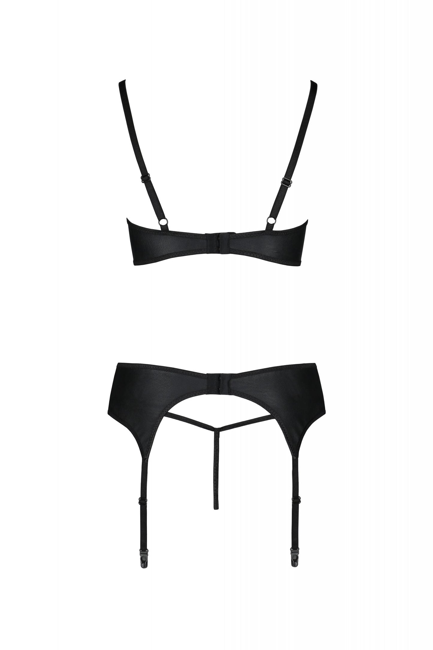 Sexy Open Cup Bra & Sheer Lace Garter String Set Passion Astrida