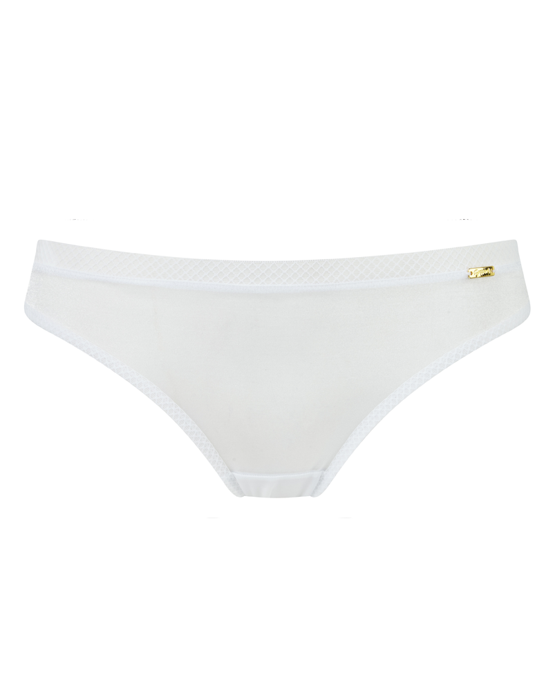 Sheer See Through Thong Panty Gossard Glossies White